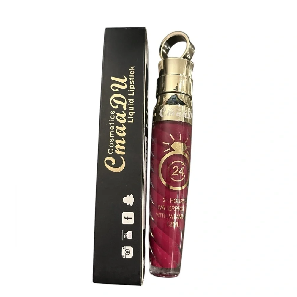 CmaaDu (12) Plum Pink Liquid Matte Lipstick. 24 Hour Lips.  #11
